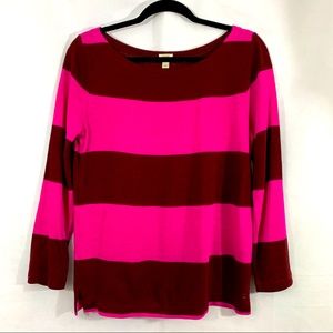 J. Crew Rugby Stripe Boatneck Blouse Size S